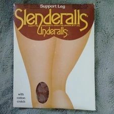 Slenderalls Underalls Support Leg Pantyhose Control Top Panties 350 Beige Suntan