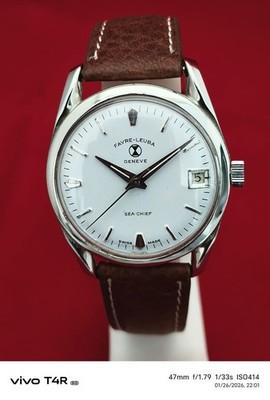 Favre Leuba Geneva Sea-Chief Hand-Winding Mens Swiss Dial white62503