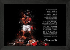 Muhammad Ali Framed Wall Art Poster Canvas Print Picture