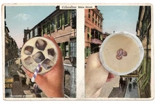 Mail Art David Greenberger "Two Choices" original collaged postcard 2025