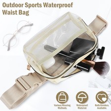 Clear Fanny Pack Fashion Women Transparent Crossbody Bag with Adjustable tyaYa