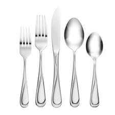 Hampton Forge Swirl 58-Piece Flatware Set Silverware Dinnerware Kitchen