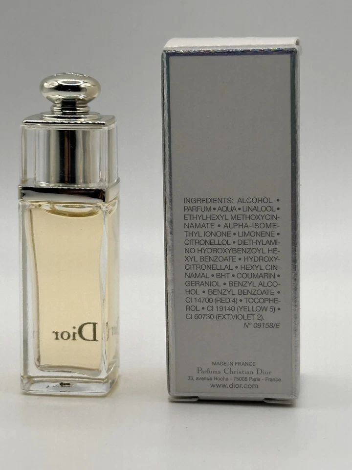 Dior Addict By Christian Dior 5ml Eau De Toilette Splash Vintage Raro - Imagem 2 de 4