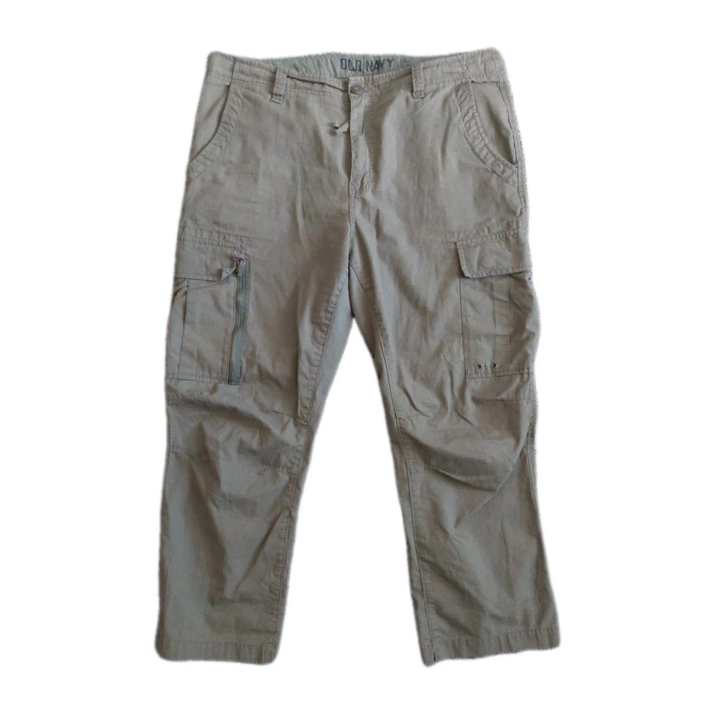 Cotton Canvas Cargo Utility Pants Mens 36 Lightweight Outdoors Hiking Workwear