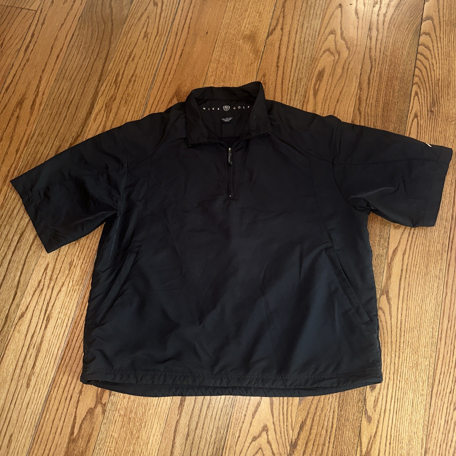 Windbreaker Quarter Zip Pullover Jacket Short Sleeve