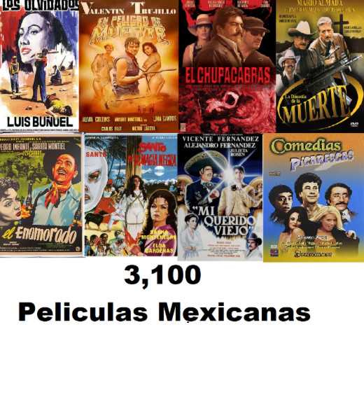 Colleccion Peliculas Mexicanas 3,100 Titulos leer descripción primero