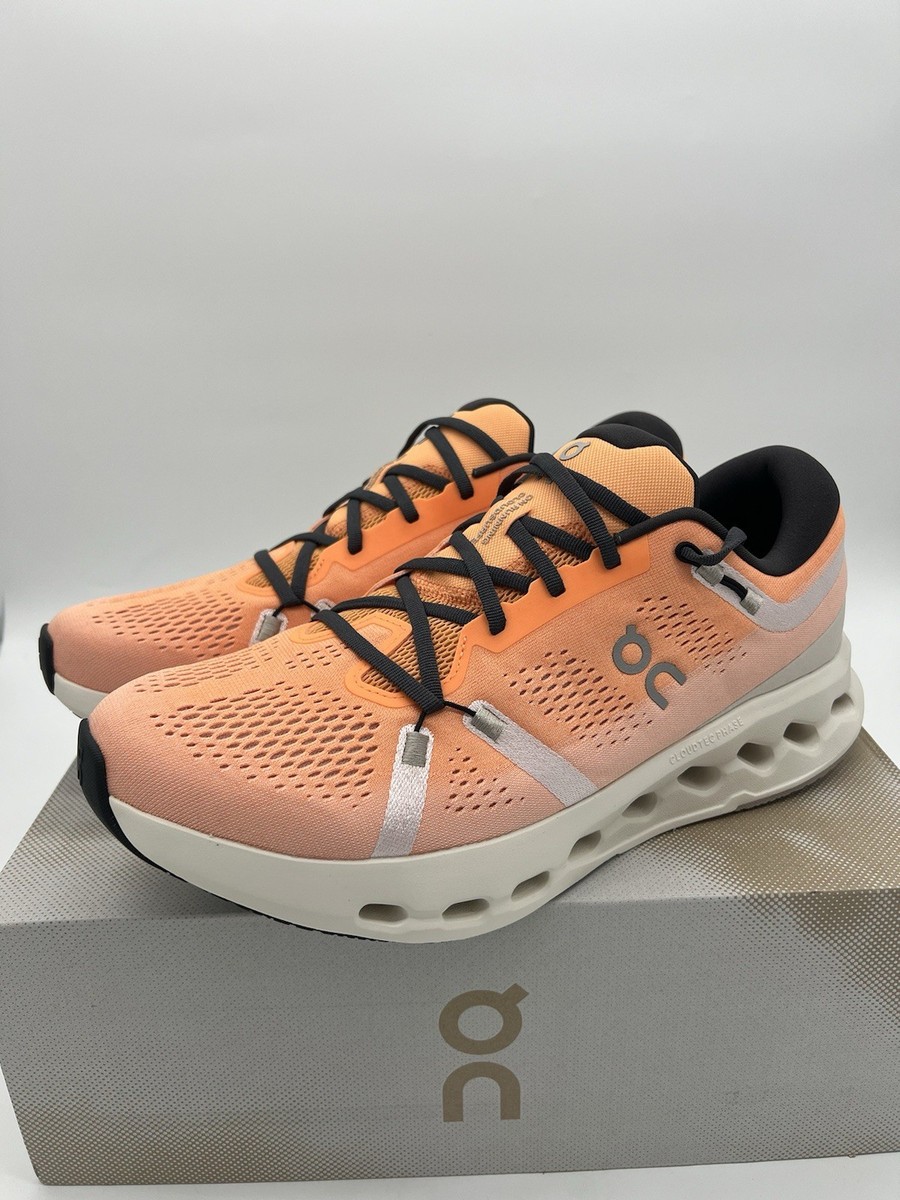 On Cloudsurfer 2 3MF10123126 Sneaker Mens 8 Tangerine Ivory Running Shoes 12 On Cloudsurfer 2 Men main image 4
