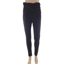 H&M Mama Pantaloni Premaman Donna Neri Taglia L In Cotone Stretch Con Fascia