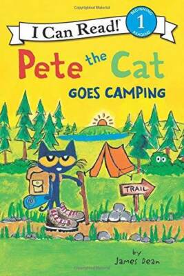 Pete the Cat Goes Camping (I Can Read Level 1) - Paperback By Dean, James - GOOD