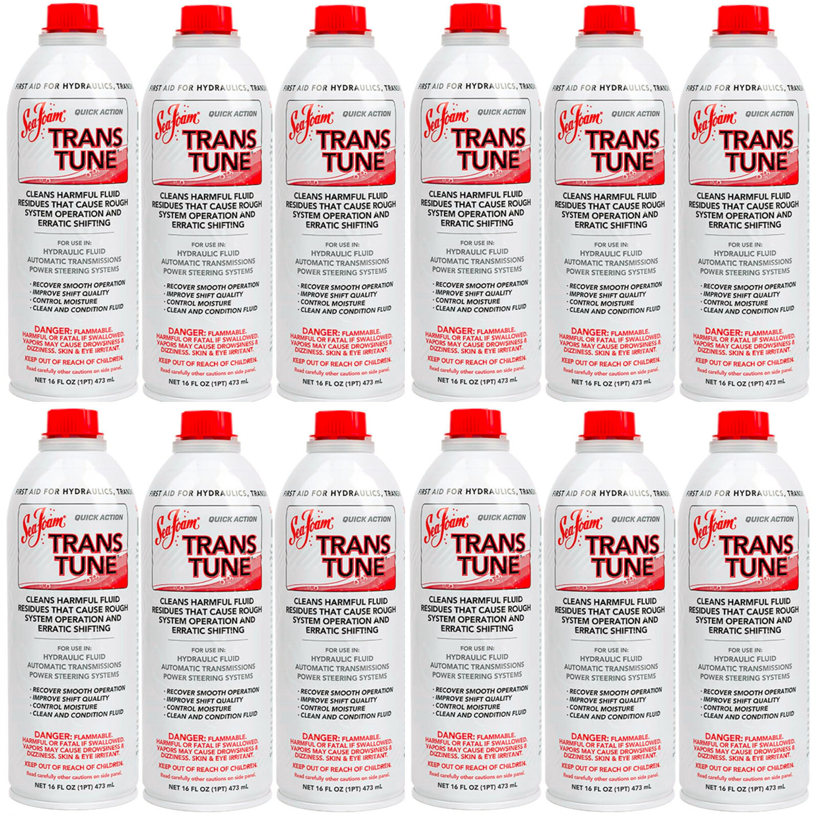 Sea Foam TT16 Trans Tune Transmission Additive TT-16 Repair Tune-Up 16oz 12-Pack