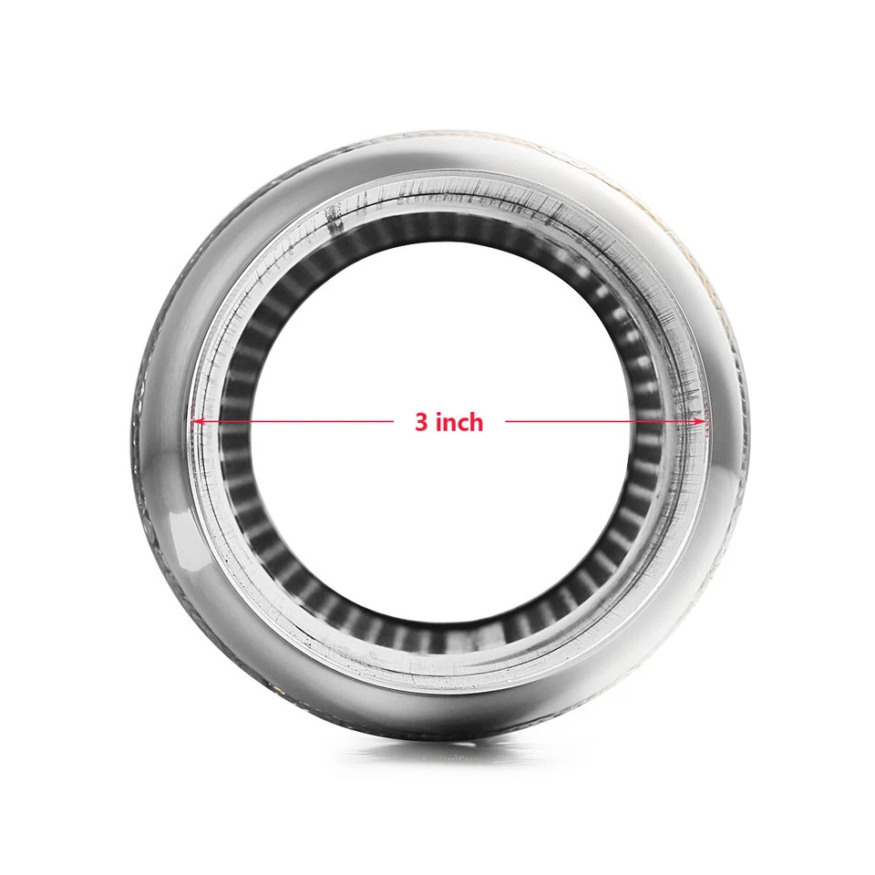 Universal Exhaust Muffler Resonator 3" Inlet / Outlet Single Stainless Steel - Image 4 of 4