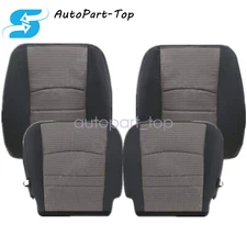 2009-12 For Dodge Ram 2500 3500 Replacement Cloth Front Seat Cover Gray