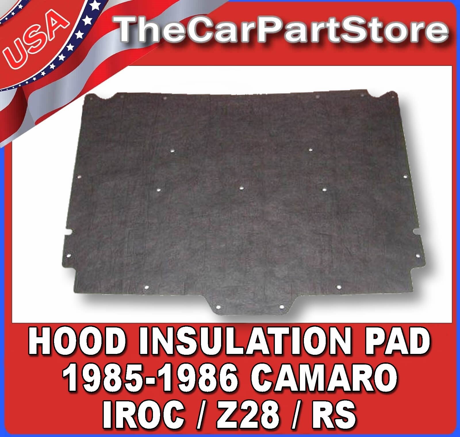 Under Hood Heat Insulation Pad Sound Shield Liner Mat 8592 Camaro Z28 IROCZ RS eBay