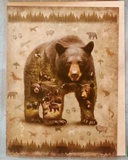 "Family Of Bears", (1) Leanin Tree Inspirational Card, New With (1) Envelope