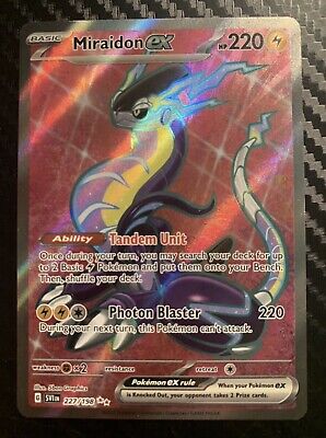 Pokemon - Miraidon ex 227/198 - Scarlet & Violet - Ultra Rare - Holo Full  Art