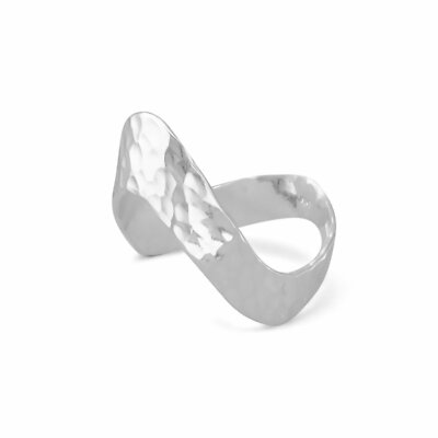 Sterling Silver Hammered 