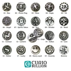 Handmade 1 Gram 999 Fine Silver Rounds (Five Pieces) - Mix & Match 19 Designs