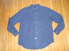 POLO RALPH LAUREN MEN'S 100 COTTON CLASSIC FIT NAVY SHIRT SIZE XL GREAT 