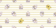 Licensed Disney Fabric - Winnie the Pooh Honey Jar Stripe - Springs YARD