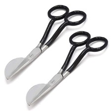 New 2 Pcs Carpet Scissors Napping Duckbill Shears Black Fitter Tool High Quality