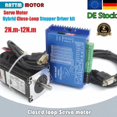 RATTMMOTOR Nema23 Nema34 Closed-Loop Schrittmotor Stepper Motor 2Nm-12Nm Servo Driver Kit