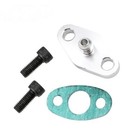 <!--F#f_0-->Turbo Oil Feed Line Flange Gasket 4AN 4 AN Fitting Converter For T3 T4 T04E GT42<!--F/-->