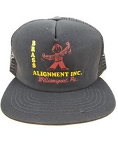 Vintage NEW ERA USA MADE Dayton Parts Brass Trucker Hat Snapback Cap
