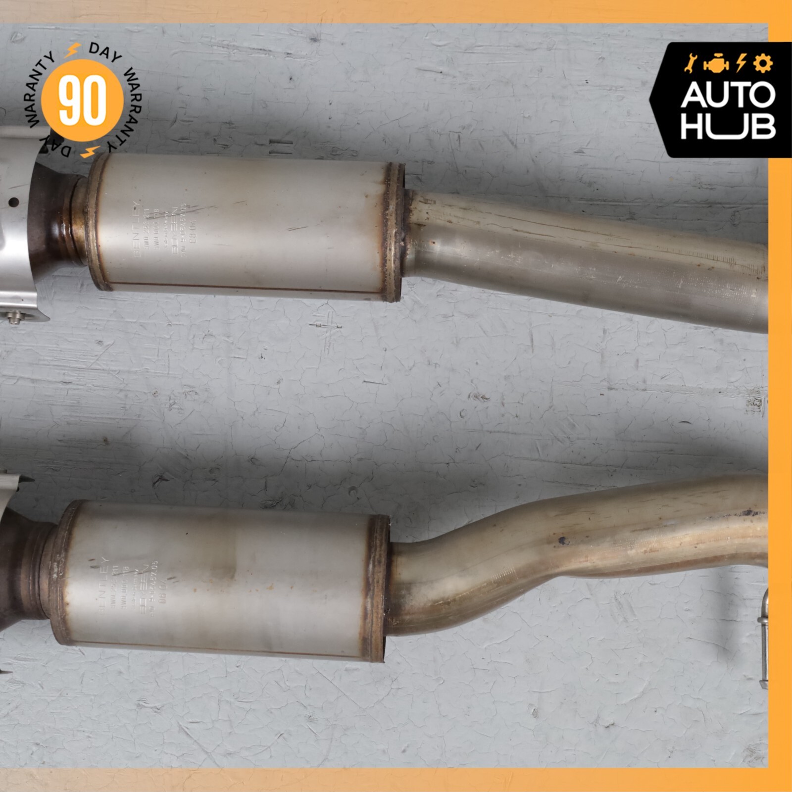 Bentley Continental GT 6.0L Middle Exhaust Downpipe Left & Right Side OEM 81k