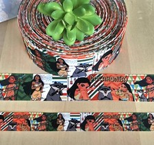 7/8 1.5 1 YD Pocahontas Grosgrain Ribbon Disney Princess Meeko