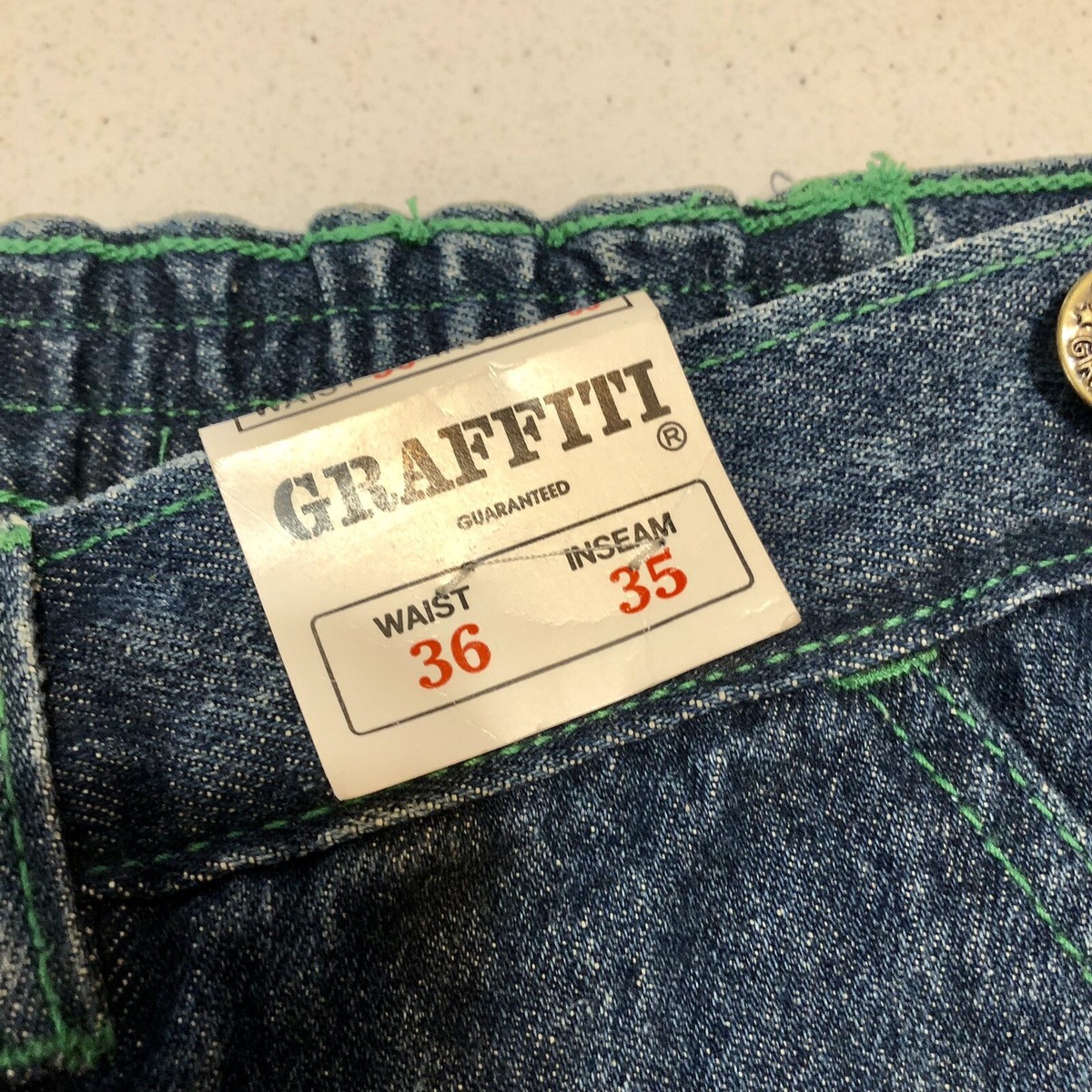 VTG New Dead Stock Graffiti Brand Jeans W36 L35 80s 90s VTG New Dead Stock Graffiti Brand Jeans W36 L35 80s 90s