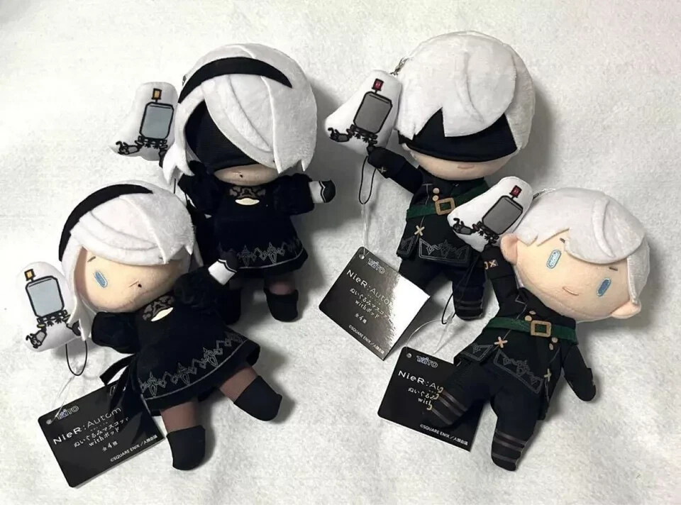 NieR:Automata Ver1 1a 9s 2b Deformed Mascot Plush Set Of 4