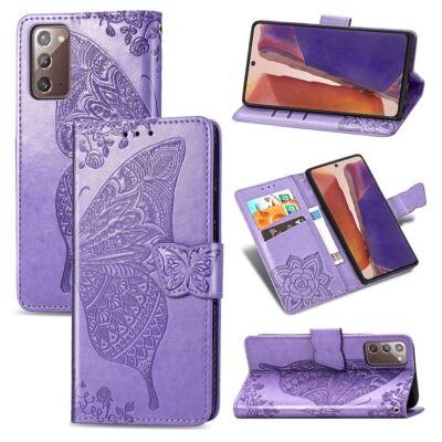 Handyhülle Schutz Case für Samsung Galaxy Note 20 Cover Tasche Etuis Violett