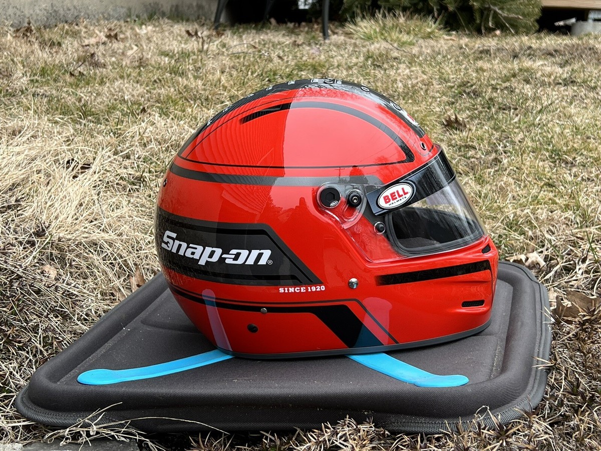 激レア!BELLヘルメット Lサイズ Snap-on100周年 4輪レース Bell Snap On Full Face Helmet | Red