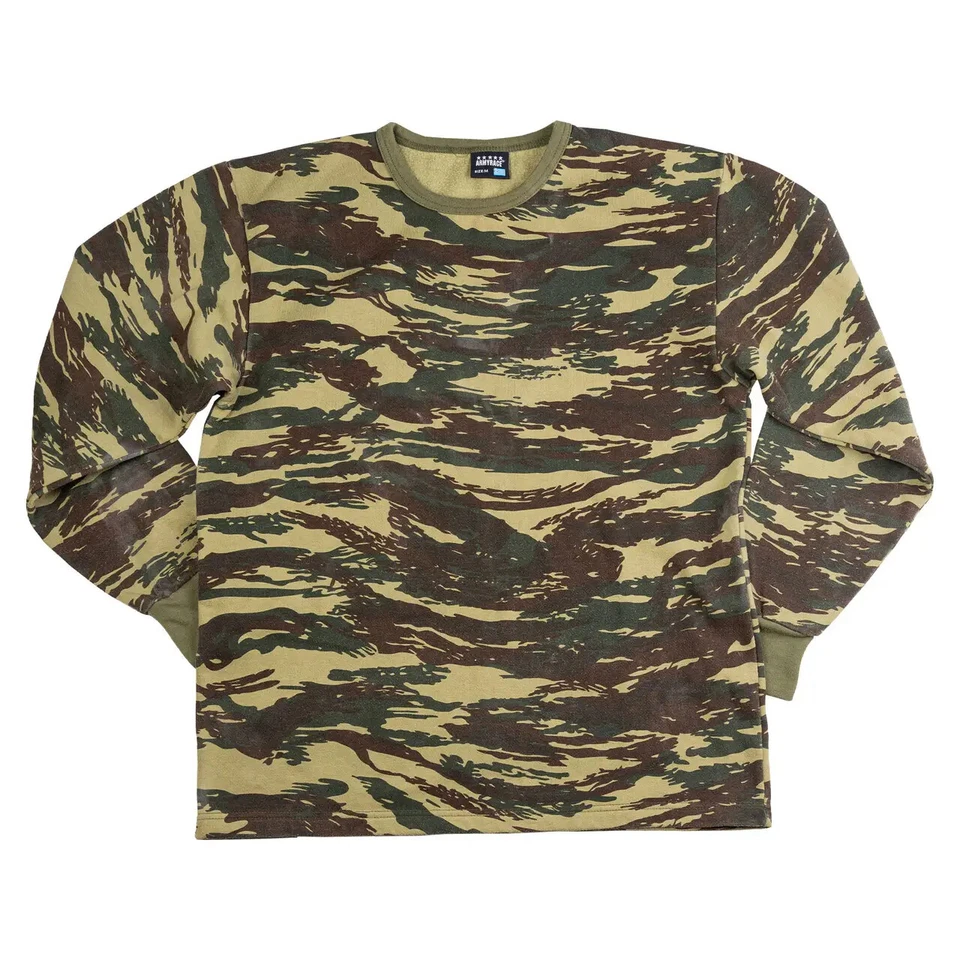Auténtica Sudadera Militar Griega Excedente Emitida Lagarto Helénico Camuflada S-XL Foto 2 de 3