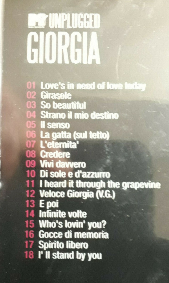 GIORGIA- MTV UNPLUGGED * CD BRAND NEW STILL SEALED NUOVO