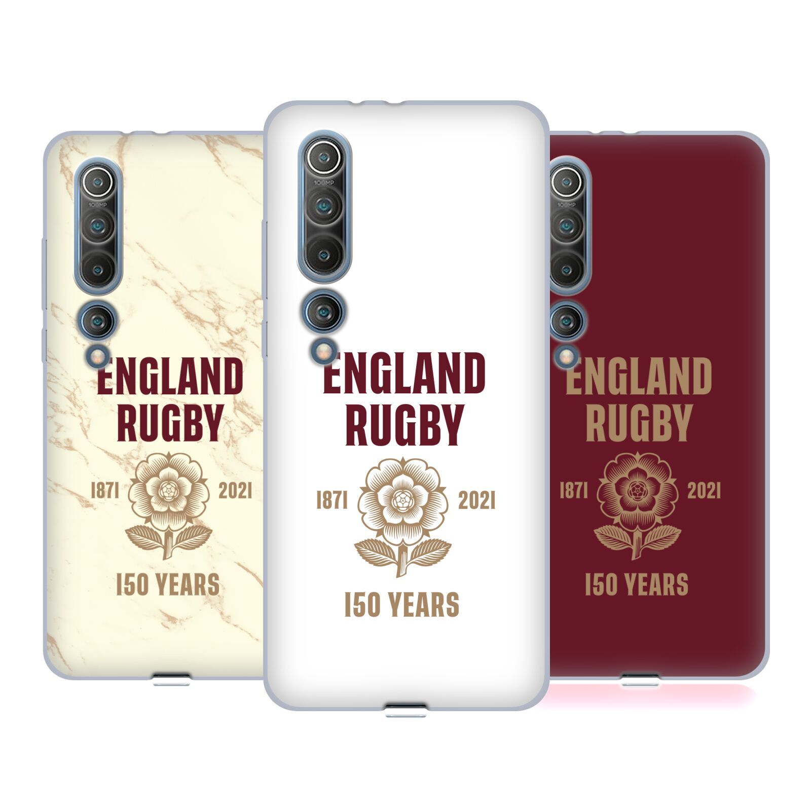 OFFICIAL ENGLAND RUGBY UNION 150TH ANNIVERSARY SOFT GEL CASE FOR XIAOMI PHONES-image