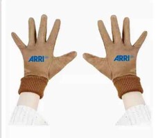 For ARRI photographer Split finger touch screen Brown Suede gloves Accessory