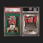 2023 Panini Prizm - Patrick Mahomes Green Wave Prizm #149 PSA 8
