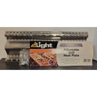 ProLight Adjustable Grill Heat Plate 15.75'' - 18.75'' Stainless Steel (C)