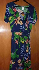Sun & Fun Casual  Apparel Dress- Size-S, NWT, Floral Printed Wrap Dress