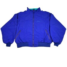 Vintage Eddie Bauer Jacket Mens Large Windbreaker Outdoors Made In USA Fleece