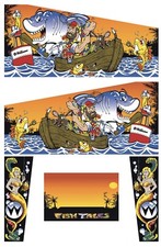 Stickers Fish Tales Modele 1 (non original)  Pour Pincab Flipper