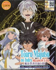 Anime DVD A Certain Magical Index TV Series Season 1-3 Vol.1-74End+4SP+Movie