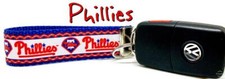 Phillies Key Fob Wristlet Keychain 1"wide Zipper pull Camera strap