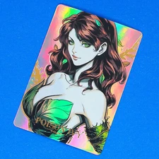 Batman Poison Ivy Rainbow Foil Holographic Character Art Card A Figure DC Comics