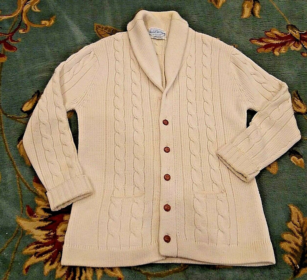 Wool ivory sweater cardigan 