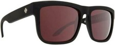 Spy Optics Discord Matte Black Sunglasses HD Plus Rose Polarized w/ Light Silver