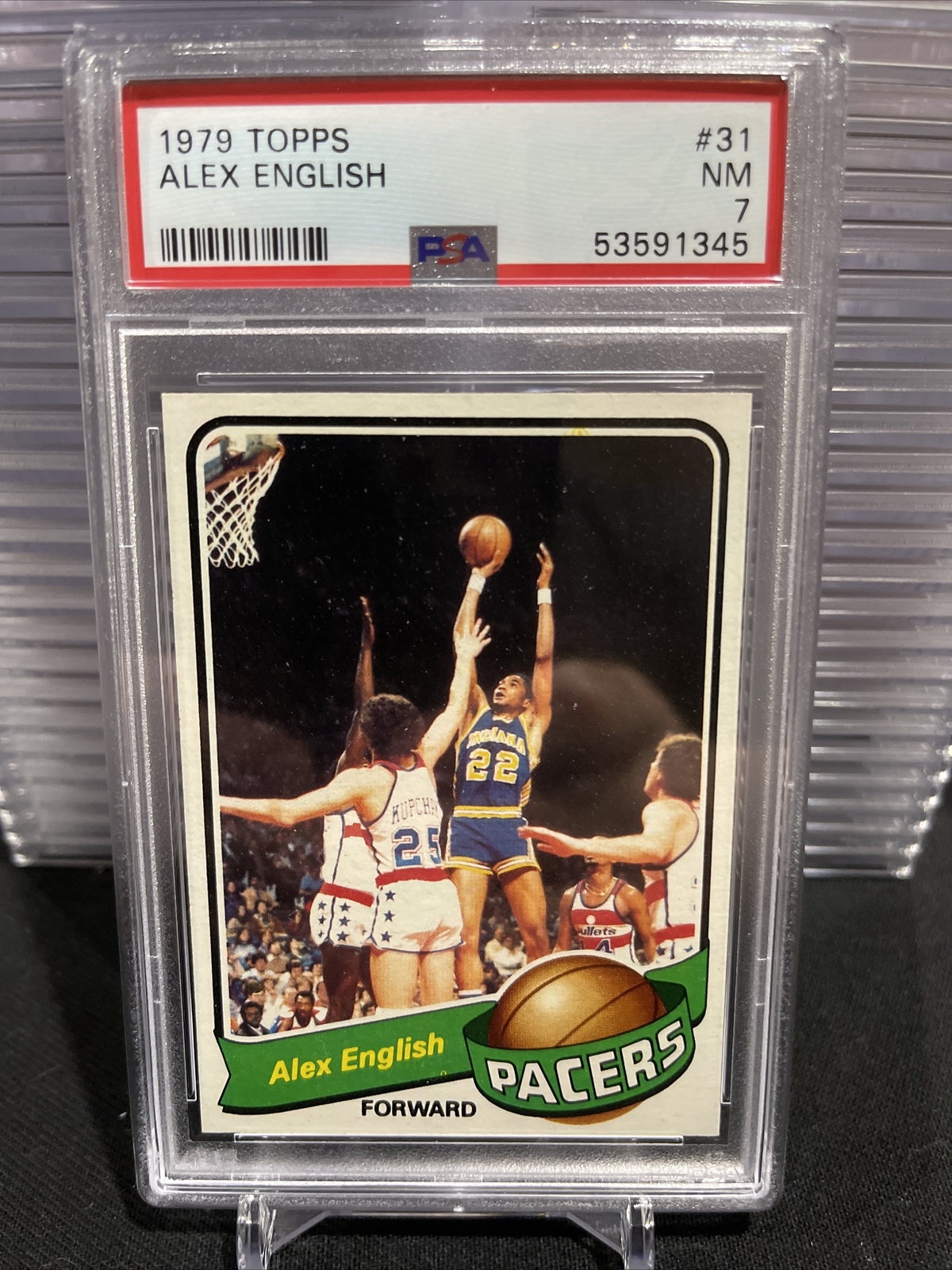 1979 Topps 31 Alex English RC PSA 7 Denver Nuggets Indiana Pacers NBA