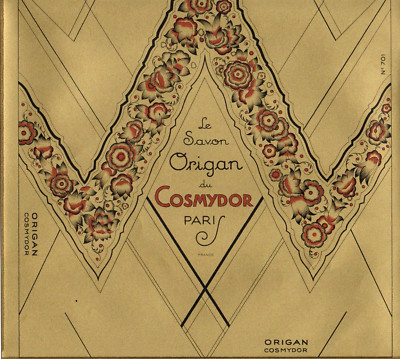 5 Antique Cosmydor Paris Le Soap Oregano Soap Labels, Art Deco