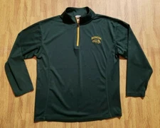 North Dakota State Bison Quarter Zip Pullover Shirt Men's Medium M Green